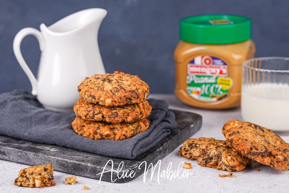 Granola cookies Beurre de cacahuètes et chocolat noir