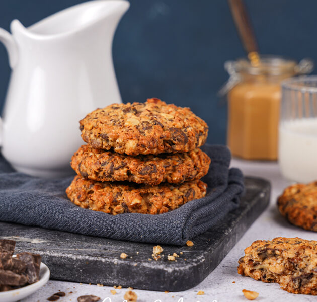 Granola cookies Beurre de cacahuètes et chocolat noir