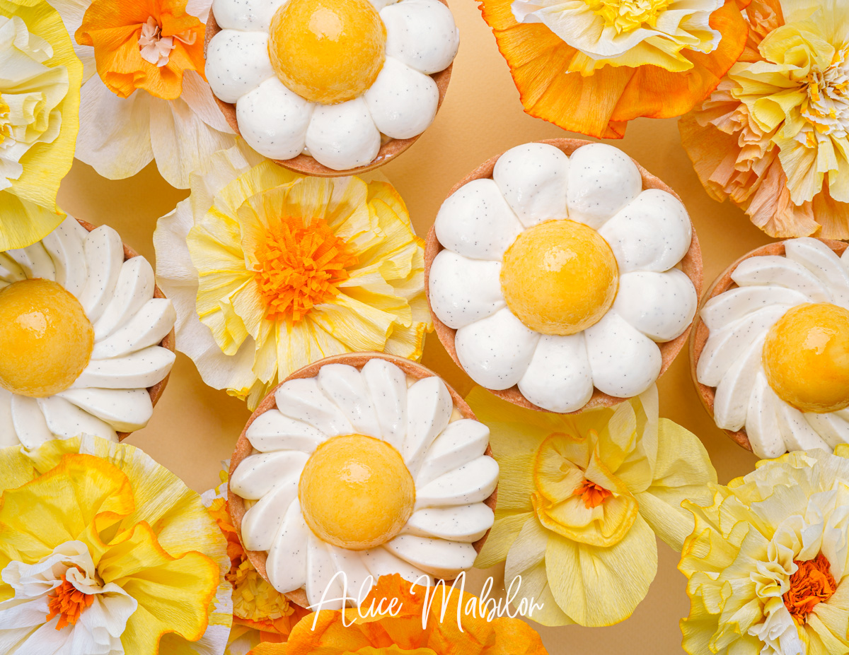 Tarte fleur passion vanille